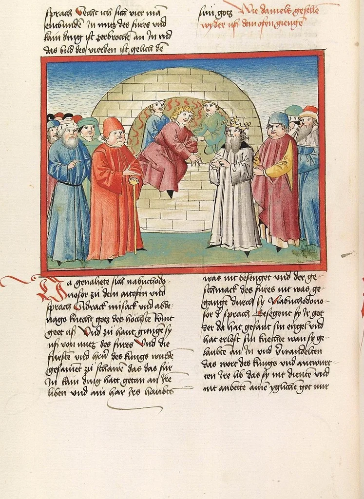 An illustration from Psalter, Parabole, Ecclesiastes, Cantica canticorum, Sapienta, Ecclesiasticus, Propheten, 1477, leaf 634