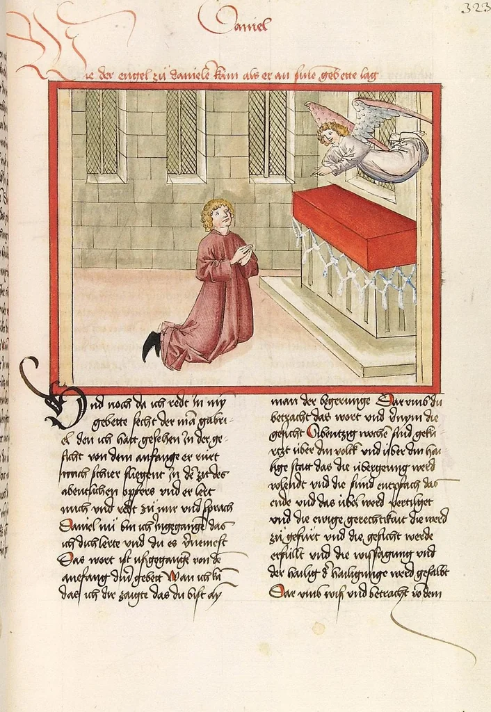 An illustration from Psalter, Parabole, Ecclesiastes, Cantica canticorum, Sapienta, Ecclesiasticus, Propheten, 1477, leaf 653