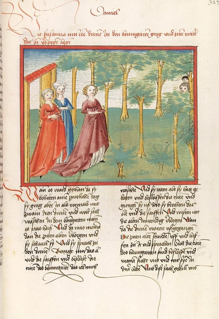 An illustration from Psalter, Parabole, Ecclesiastes, Cantica canticorum, Sapienta, Ecclesiasticus, Propheten, 1477, leaf 661
