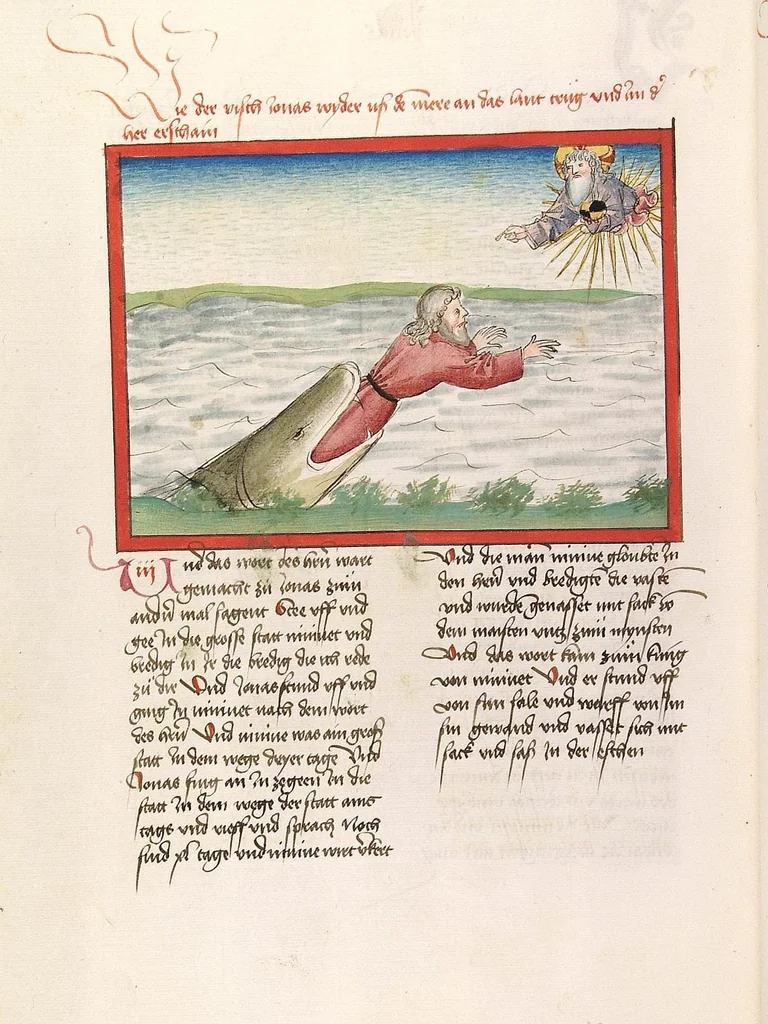 An illustration from Psalter, Parabole, Ecclesiastes, Cantica canticorum, Sapienta, Ecclesiasticus, Propheten, 1477, leaf 706