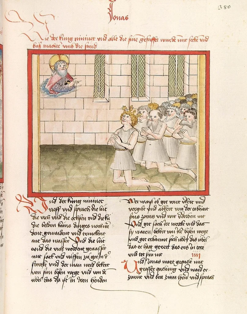An illustration from Psalter, Parabole, Ecclesiastes, Cantica canticorum, Sapienta, Ecclesiasticus, Propheten, 1477, leaf 707