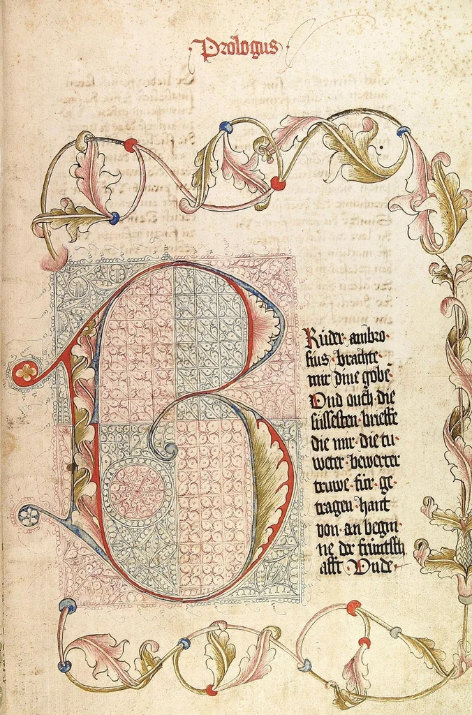 An illustration from AT (Bücher Mose, Josua, Richter), 1441, leaf 13
