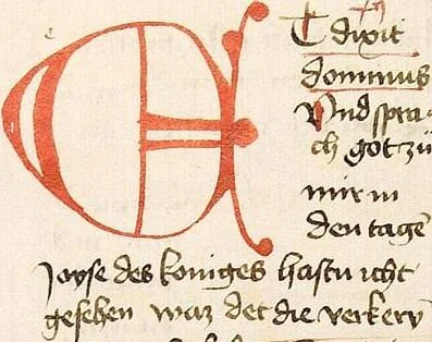 An illustration from AT (Jesaia, Jeremia, Baruch, Hesekiel, Daniel, 12 kleine Propheten), 1441, leaf 159