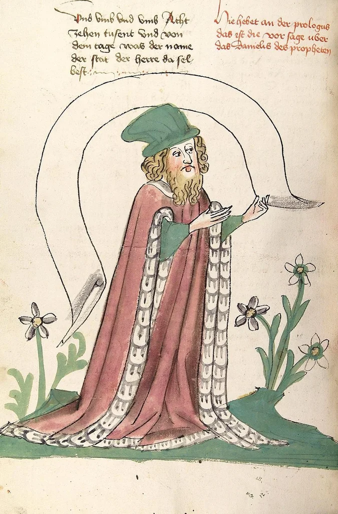 An illustration from AT (Jesaia, Jeremia, Baruch, Hesekiel, Daniel, 12 kleine Propheten), 1441, leaf 466