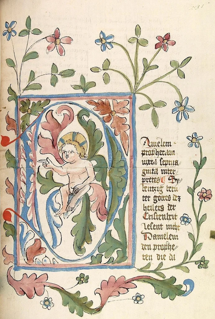 An illustration from AT (Jesaia, Jeremia, Baruch, Hesekiel, Daniel, 12 kleine Propheten), 1441, leaf 467