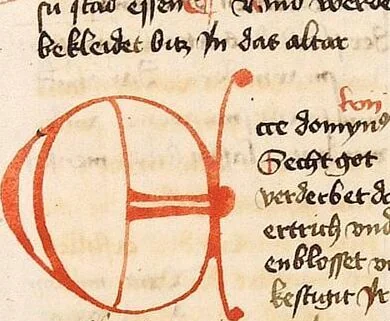 An illustration from AT (Jesaia, Jeremia, Baruch, Hesekiel, Daniel, 12 kleine Propheten), 1441, leaf 49