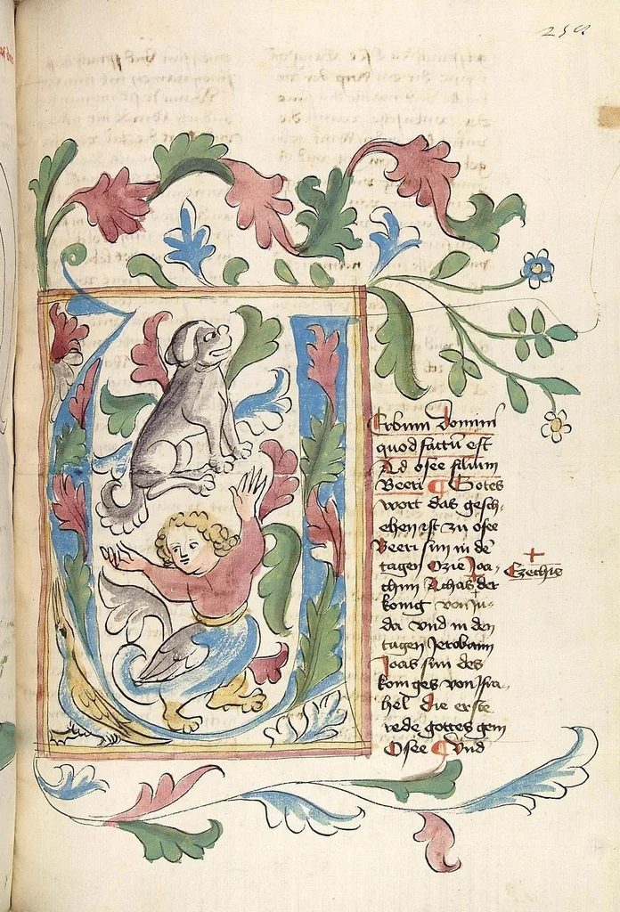 An illustration from AT (Jesaia, Jeremia, Baruch, Hesekiel, Daniel, 12 kleine Propheten), 1441, leaf 521