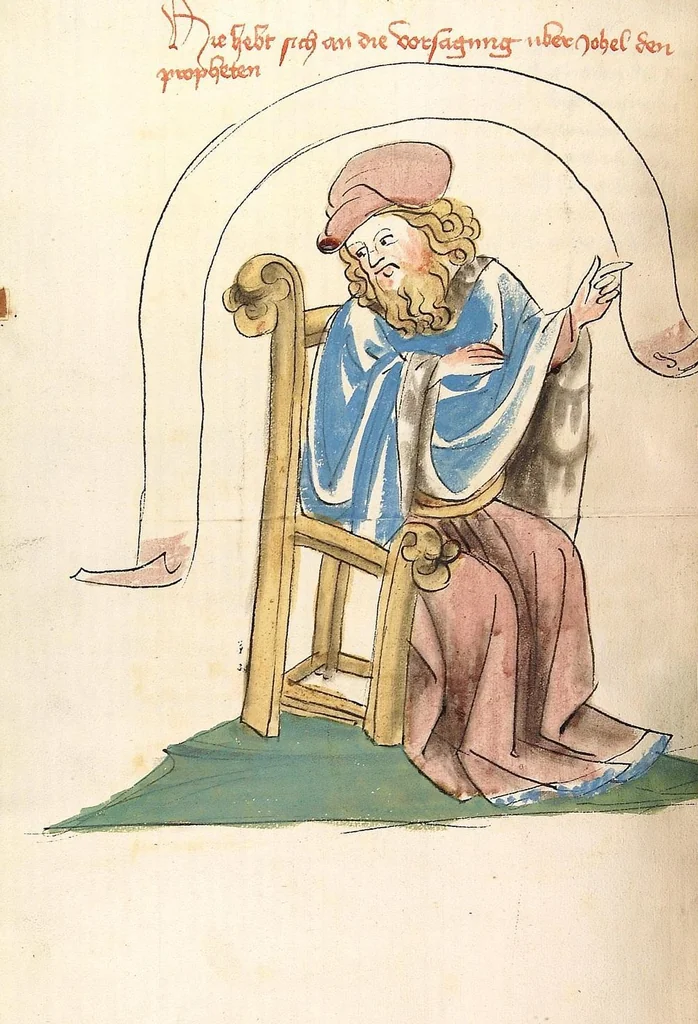 An illustration from AT (Jesaia, Jeremia, Baruch, Hesekiel, Daniel, 12 kleine Propheten), 1441, leaf 538