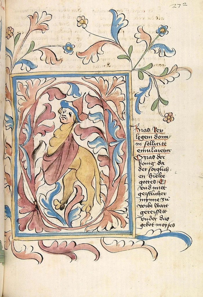 An illustration from AT (Jesaia, Jeremia, Baruch, Hesekiel, Daniel, 12 kleine Propheten), 1441, leaf 549