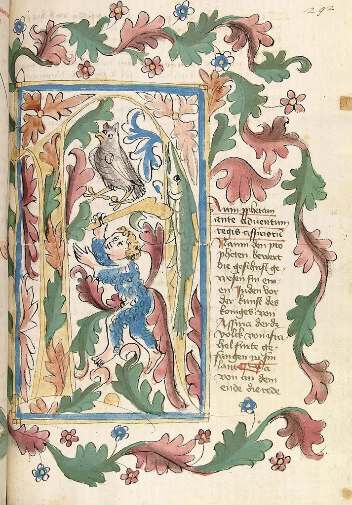 An illustration from AT (Jesaia, Jeremia, Baruch, Hesekiel, Daniel, 12 kleine Propheten), 1441, leaf 589