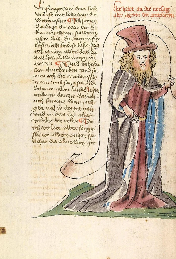 An illustration from AT (Jesaia, Jeremia, Baruch, Hesekiel, Daniel, 12 kleine Propheten), 1441, leaf 618