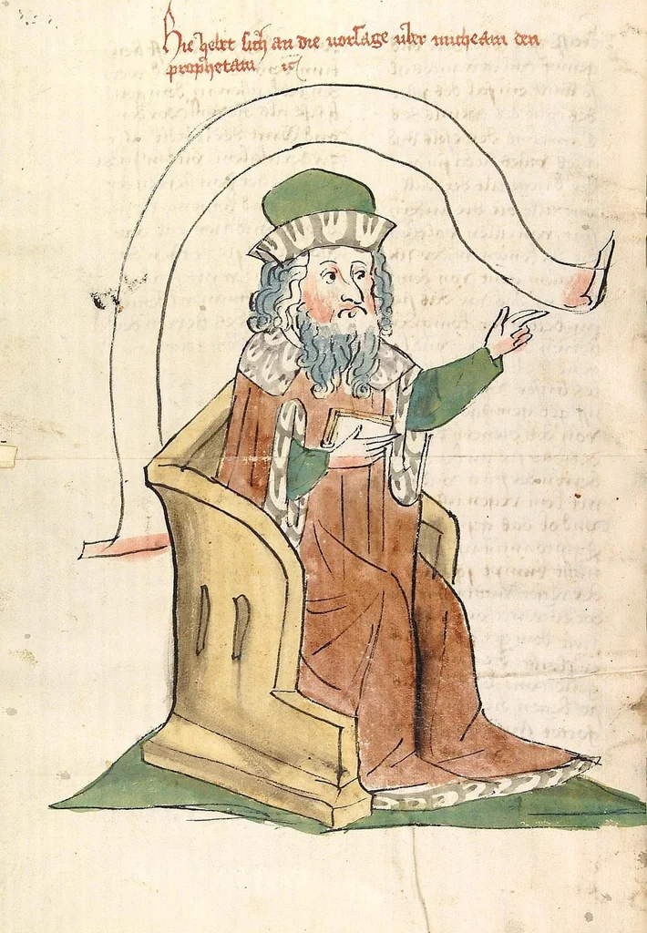 An illustration from AT (Jesaia, Jeremia, Baruch, Hesekiel, Daniel, 12 kleine Propheten), 1441, leaf 650