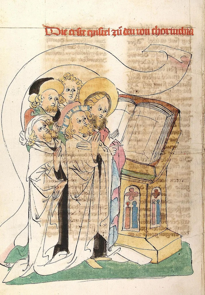 An illustration from NT, 1441, leaf 412
