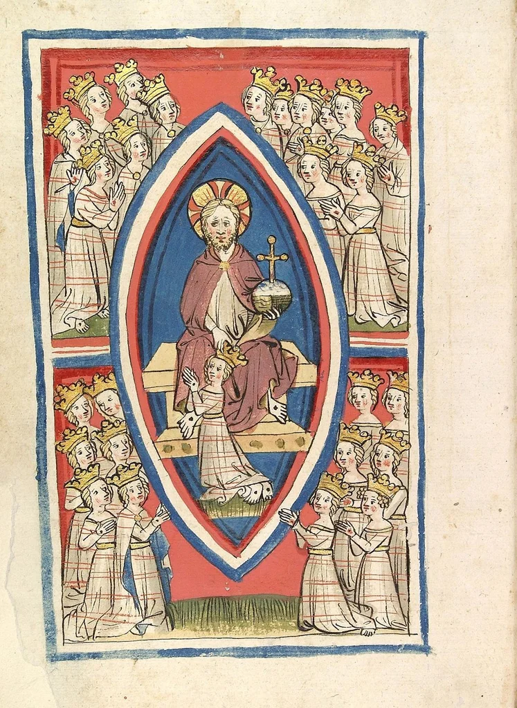 An illustration from Die 24 Alten, 1418, leaf 8