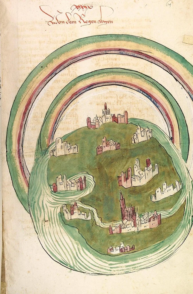 An illustration from Das Buch der Natur, 1442, leaf 147