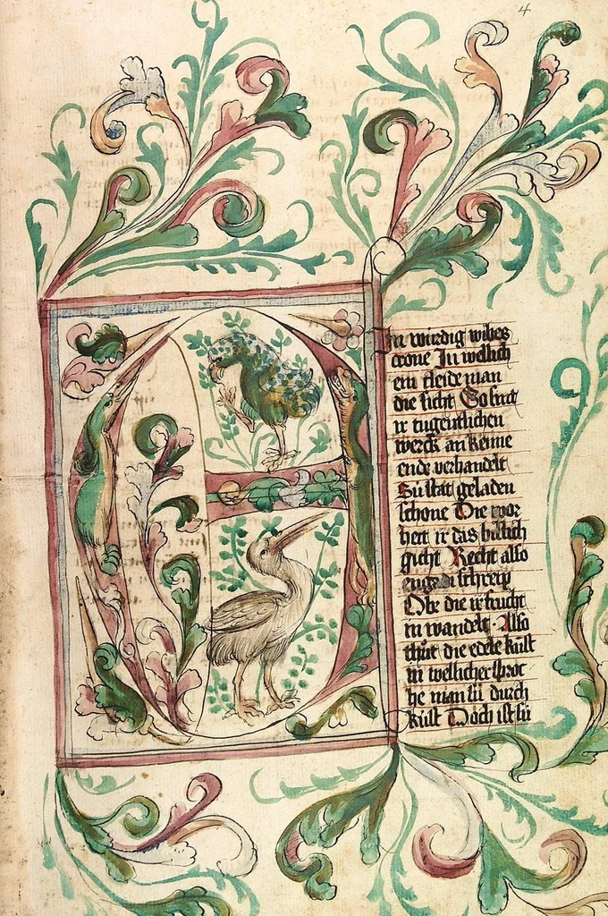 An illustration from Das Buch der Natur, 1442, leaf 21