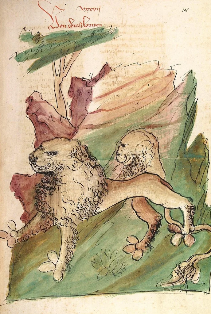 An illustration from Das Buch der Natur, 1442, leaf 219