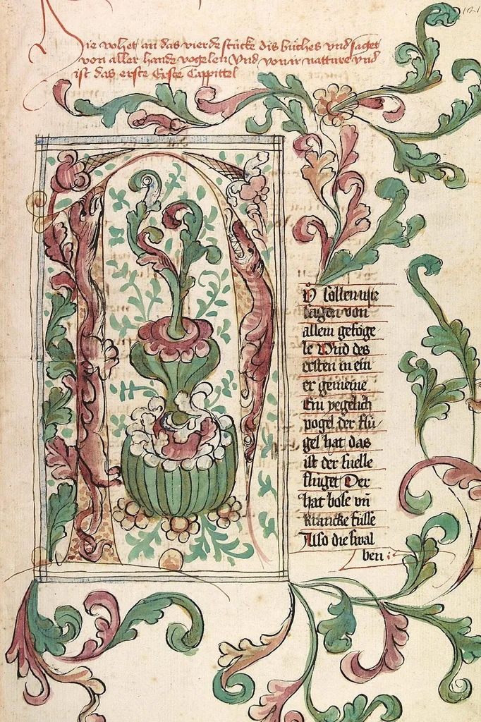 An illustration from Das Buch der Natur, 1442, leaf 261