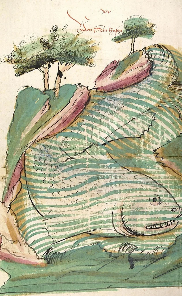 An illustration from Das Buch der Natur, 1442, leaf 404