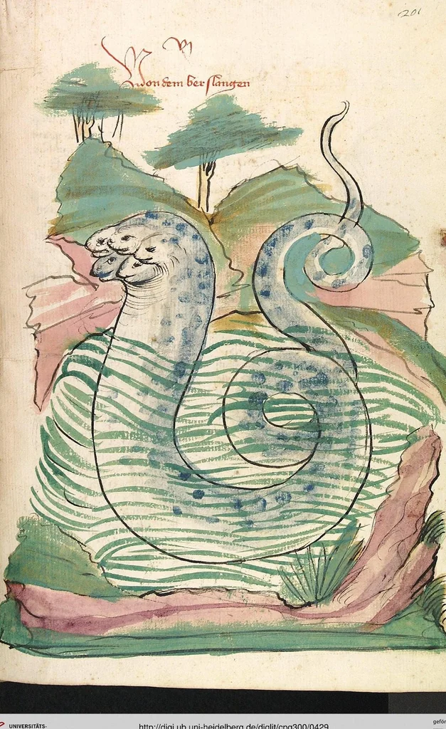 An illustration from Das Buch der Natur, 1442, leaf 429