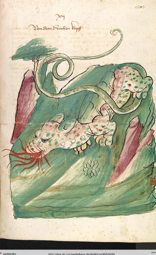 An illustration from Das Buch der Natur, 1442, leaf 435