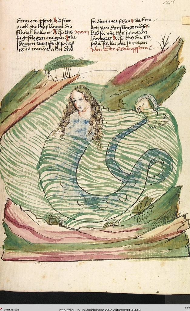 An illustration from Das Buch der Natur, 1442, leaf 449