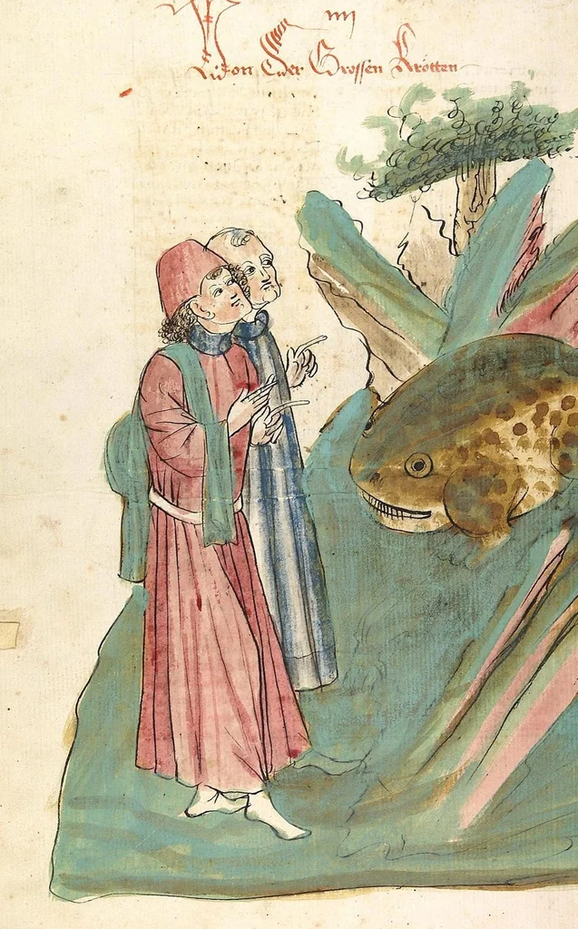 An illustration from Das Buch der Natur, 1442, leaf 474
