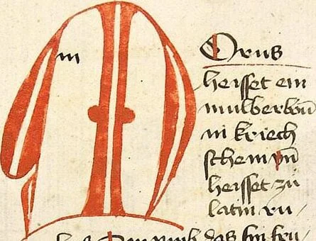 An illustration from Das Buch der Natur, 1442, leaf 530