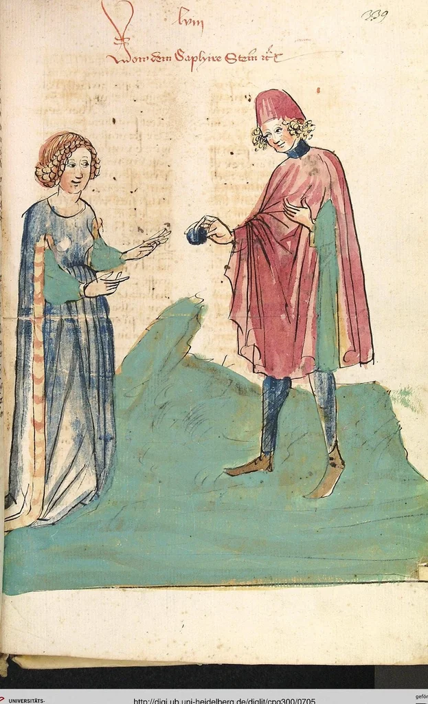An illustration from Das Buch der Natur, 1442, leaf 705