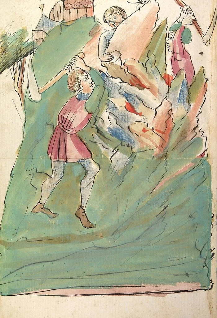 An illustration from Das Buch der Natur, 1442, leaf 730
