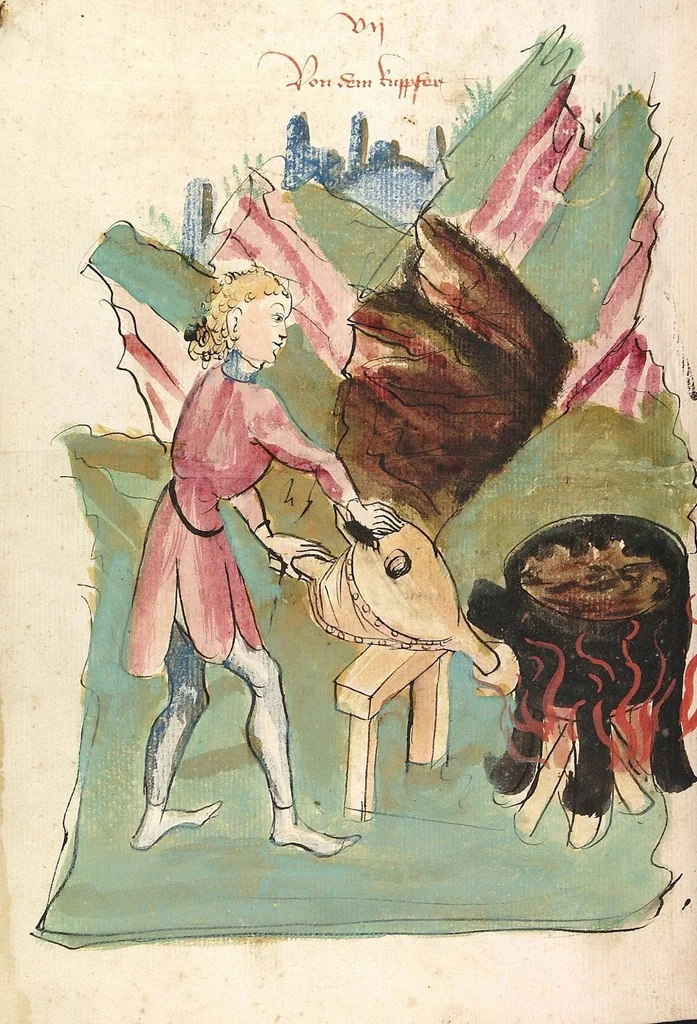 An illustration from Das Buch der Natur, 1442, leaf 738