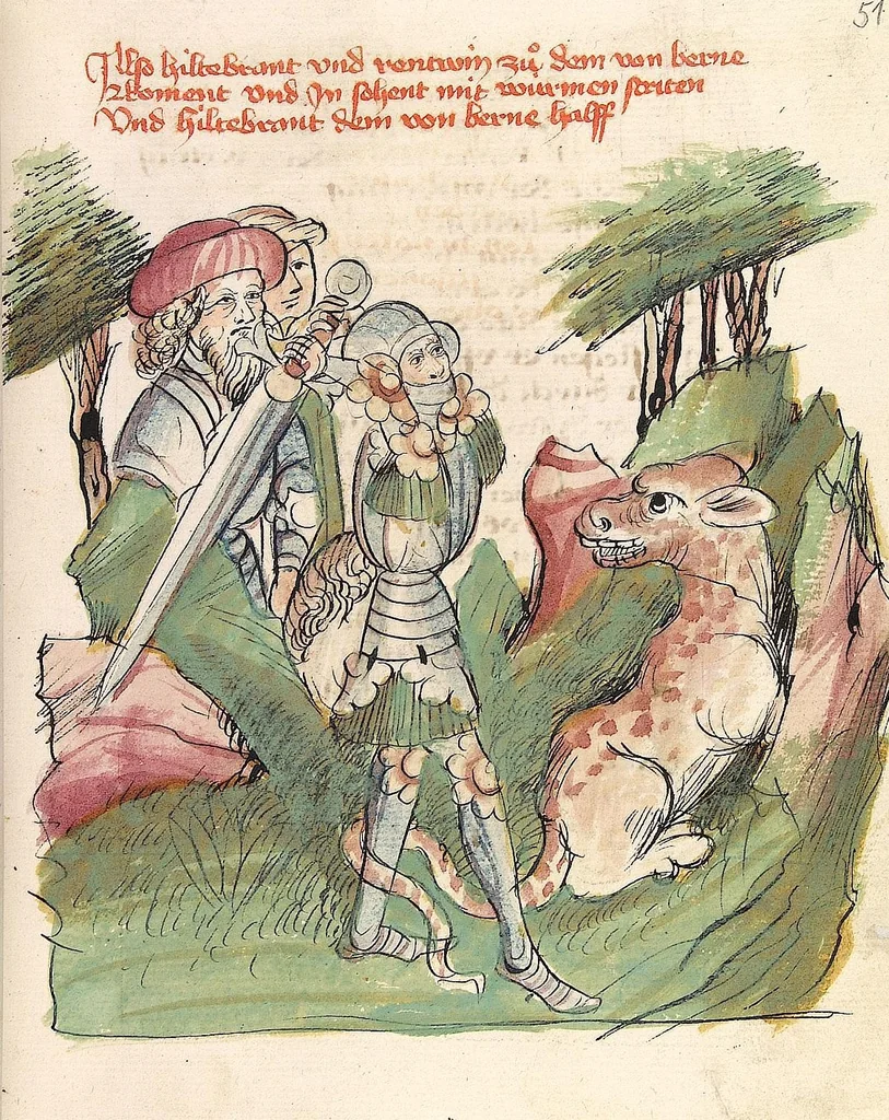 An illustration from 'Virginal', 1444, leaf 119