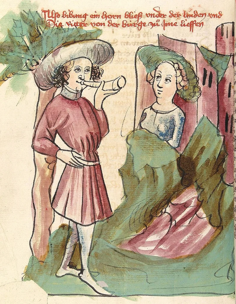 An illustration from 'Virginal', 1444, leaf 152