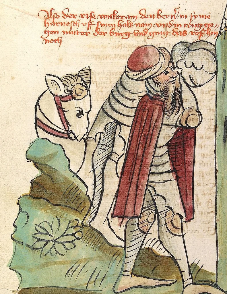 An illustration from 'Virginal', 1444, leaf 216