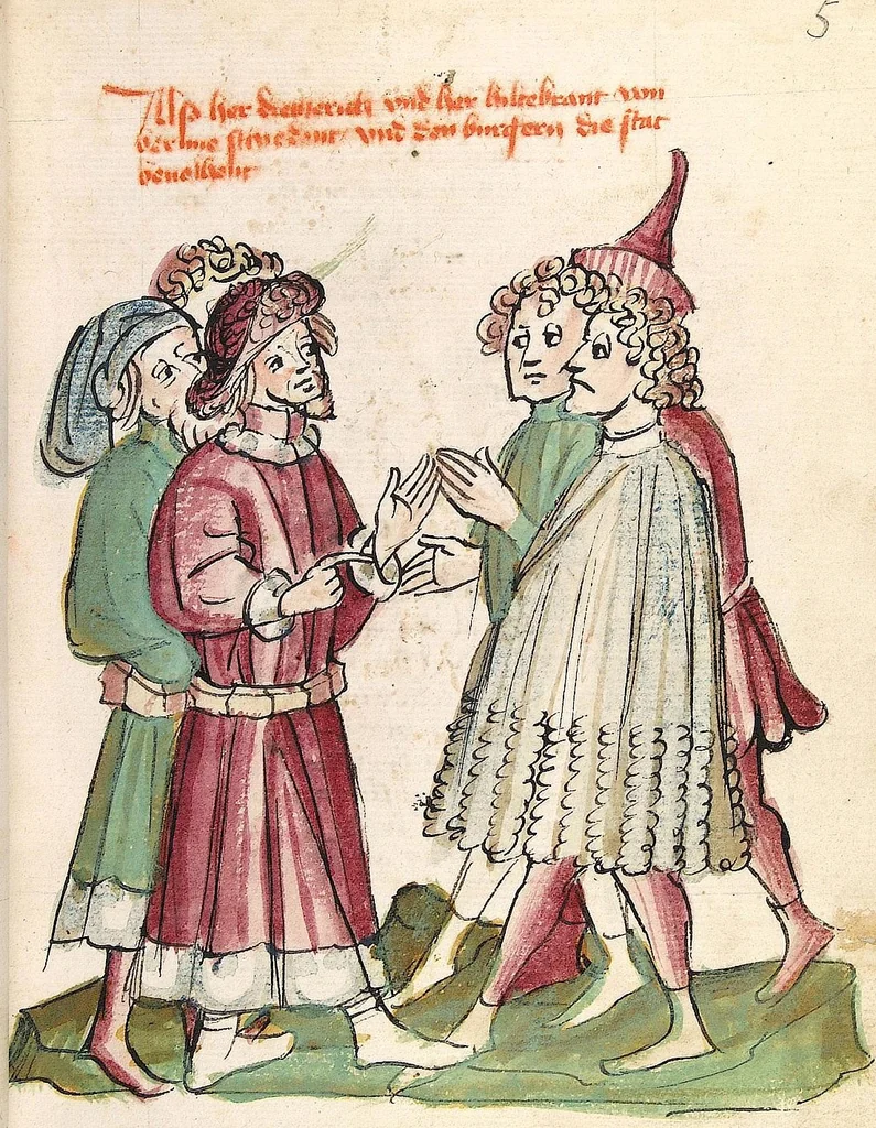 An illustration from 'Virginal', 1444, leaf 27