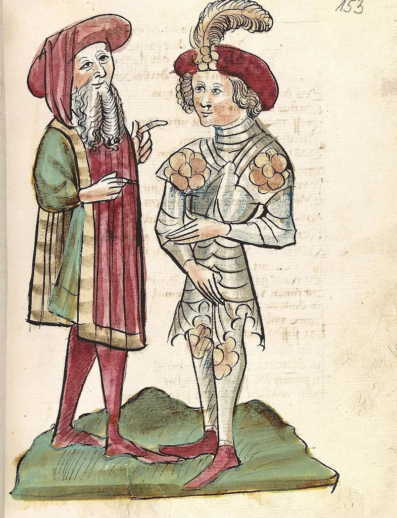 An illustration from 'Virginal', 1444, leaf 323