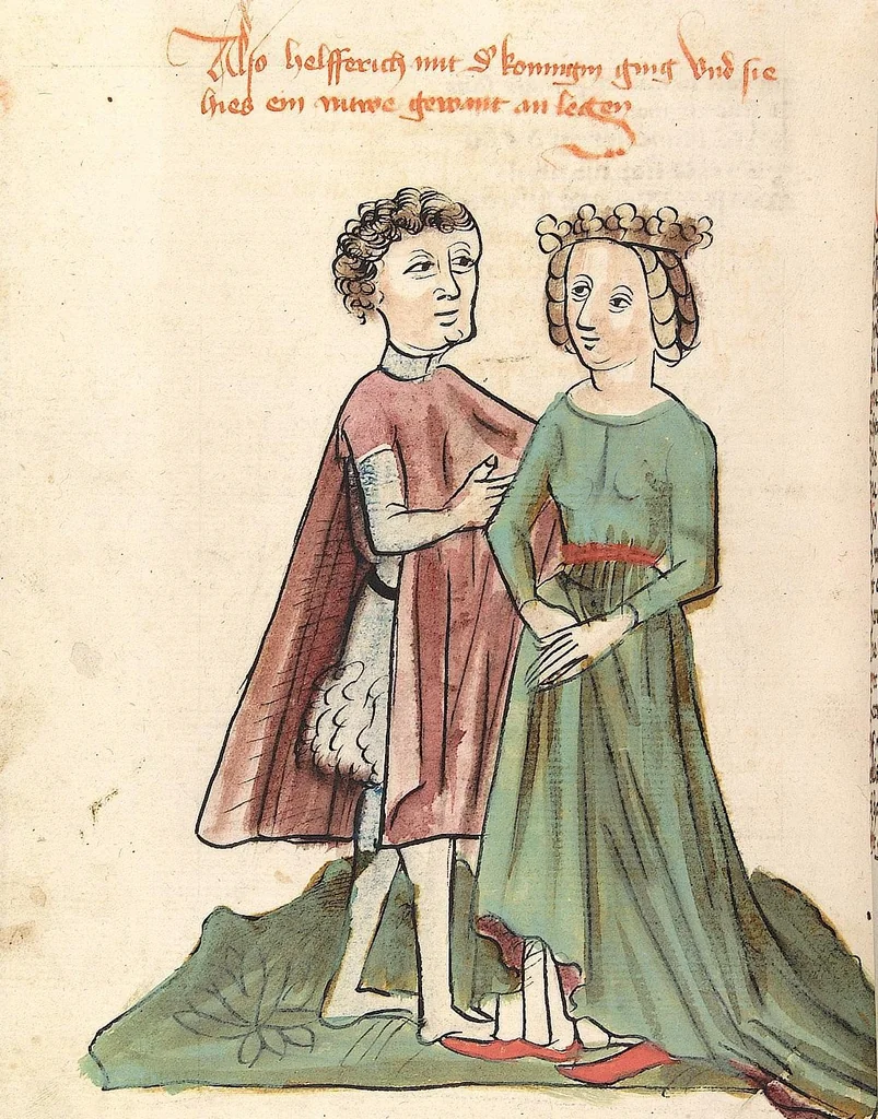 An illustration from 'Virginal', 1444, leaf 372