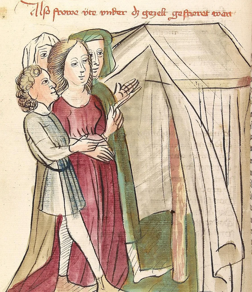 An illustration from 'Virginal', 1444, leaf 432