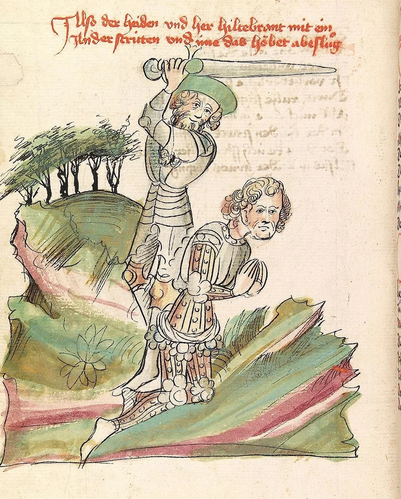 An illustration from 'Virginal', 1444, leaf 46