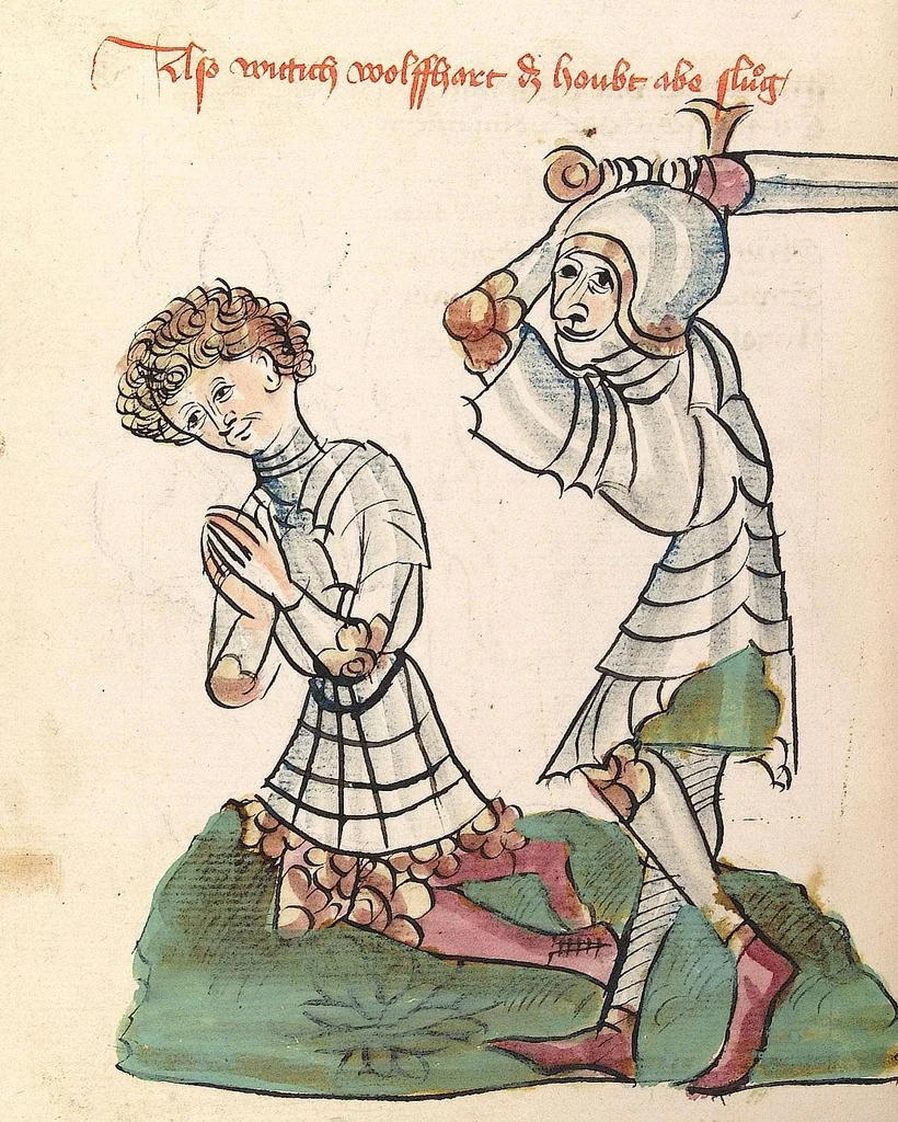 An illustration from 'Virginal', 1444, leaf 466