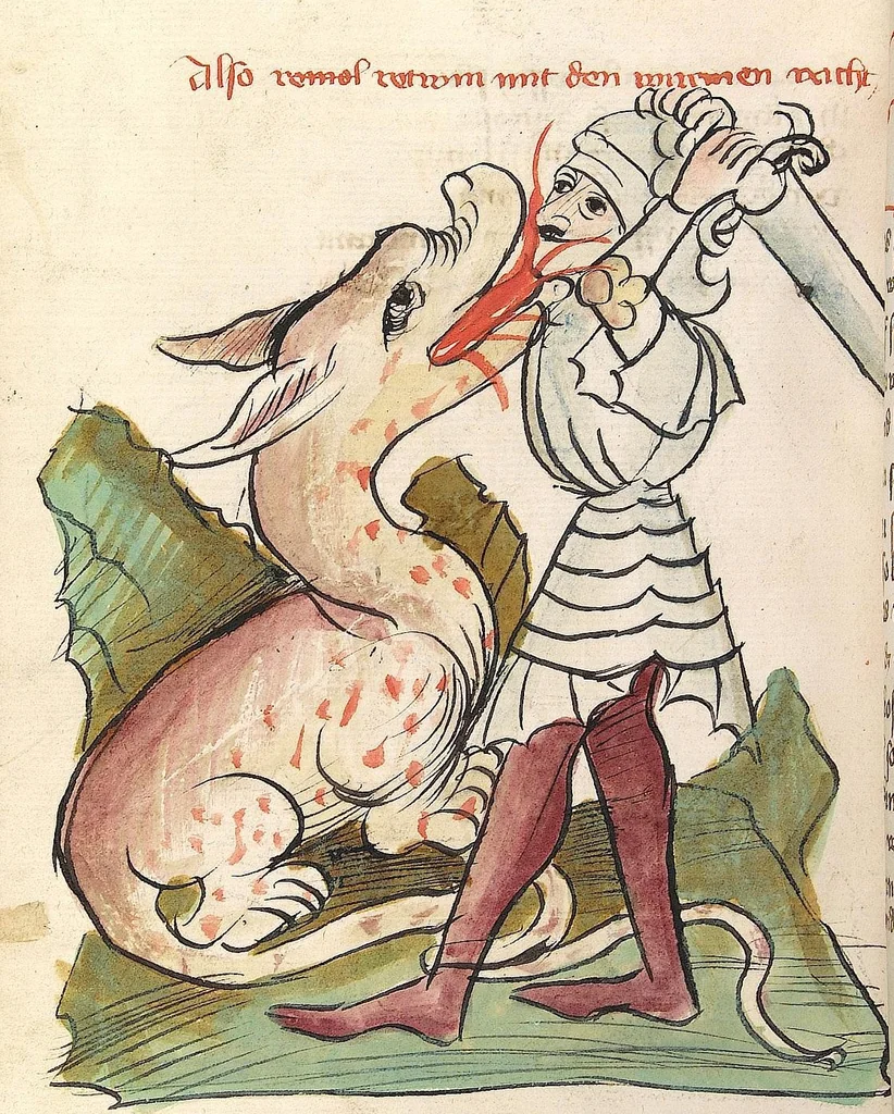 An illustration from 'Virginal', 1444, leaf 590