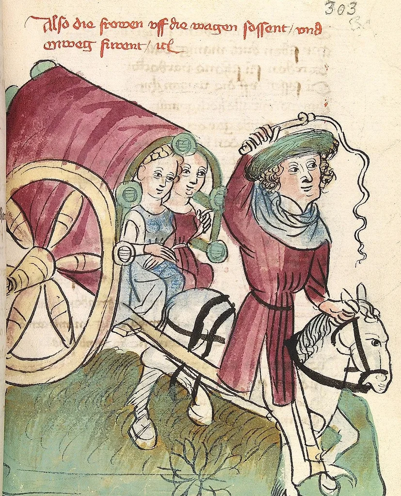 An illustration from 'Virginal', 1444, leaf 623