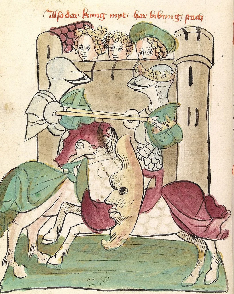 An illustration from 'Virginal', 1444, leaf 650