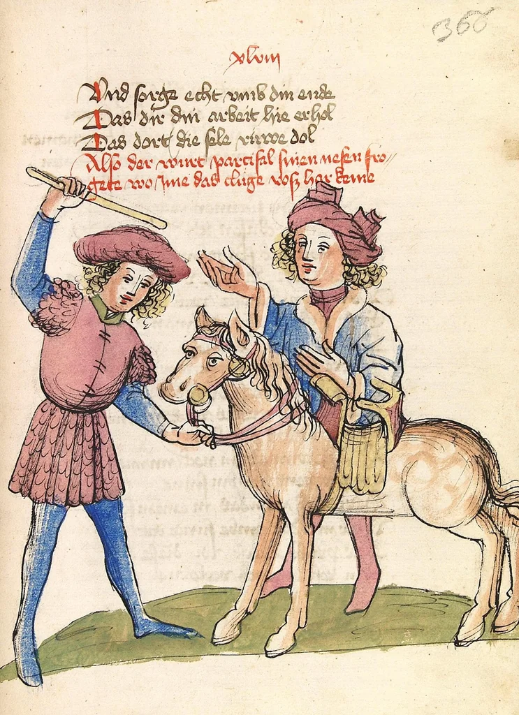 An illustration from (Band 2), 1443, leaf 185