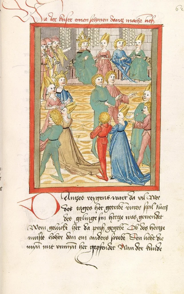 An illustration from 'Lohengrin' ; 'Friedrich von Schwaben', 1470, leaf 139