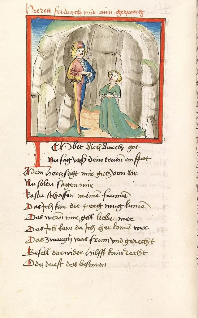 An illustration from 'Lohengrin' ; 'Friedrich von Schwaben', 1470, leaf 506