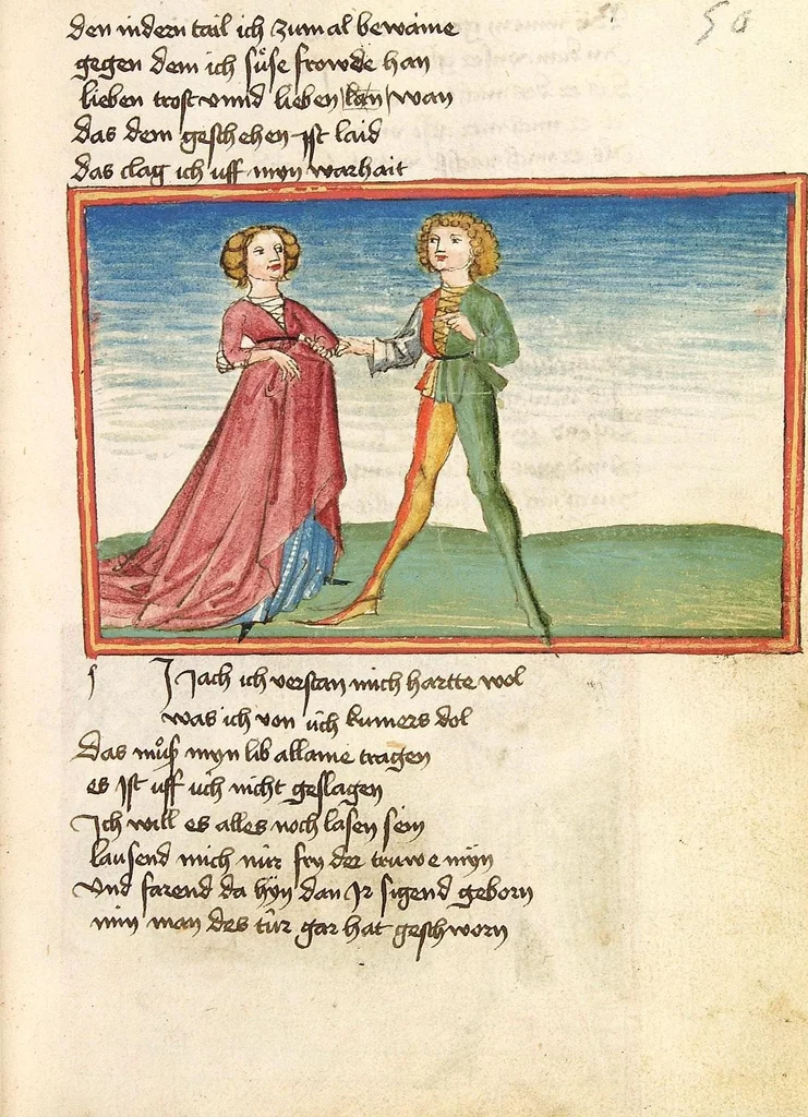 An illustration from Die Heidin, 1470, leaf 103