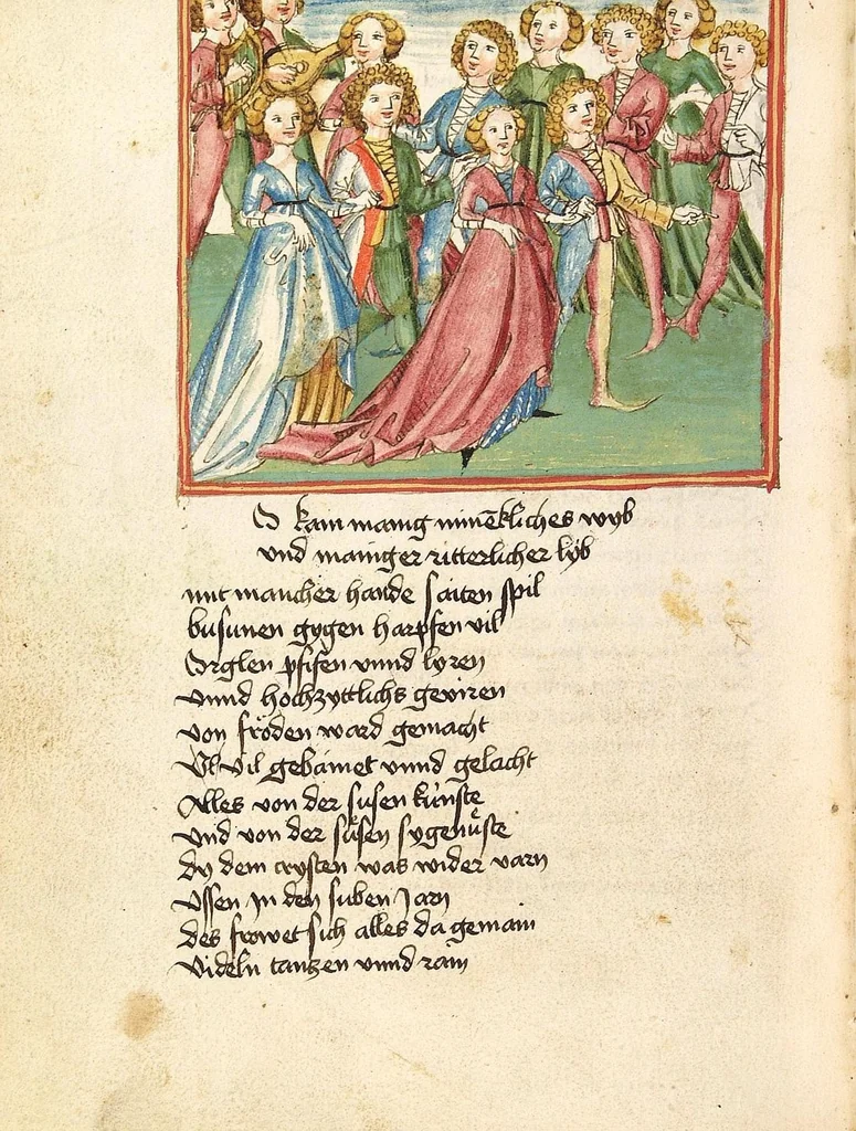 An illustration from Die Heidin, 1470, leaf 118