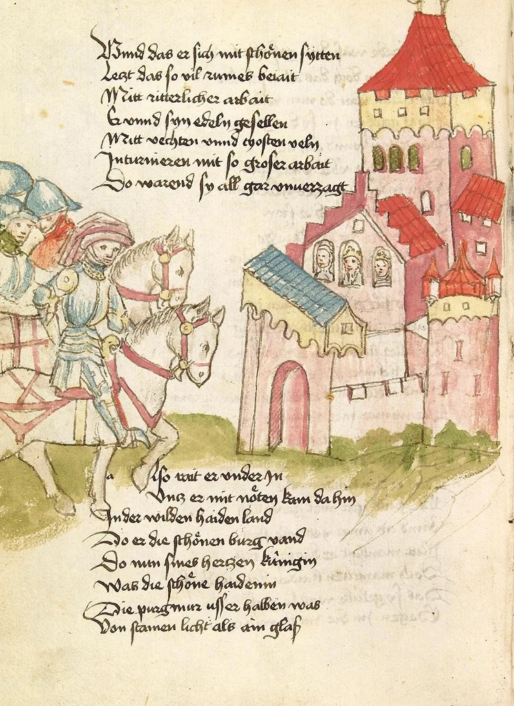 An illustration from Die Heidin, 1470, leaf 14