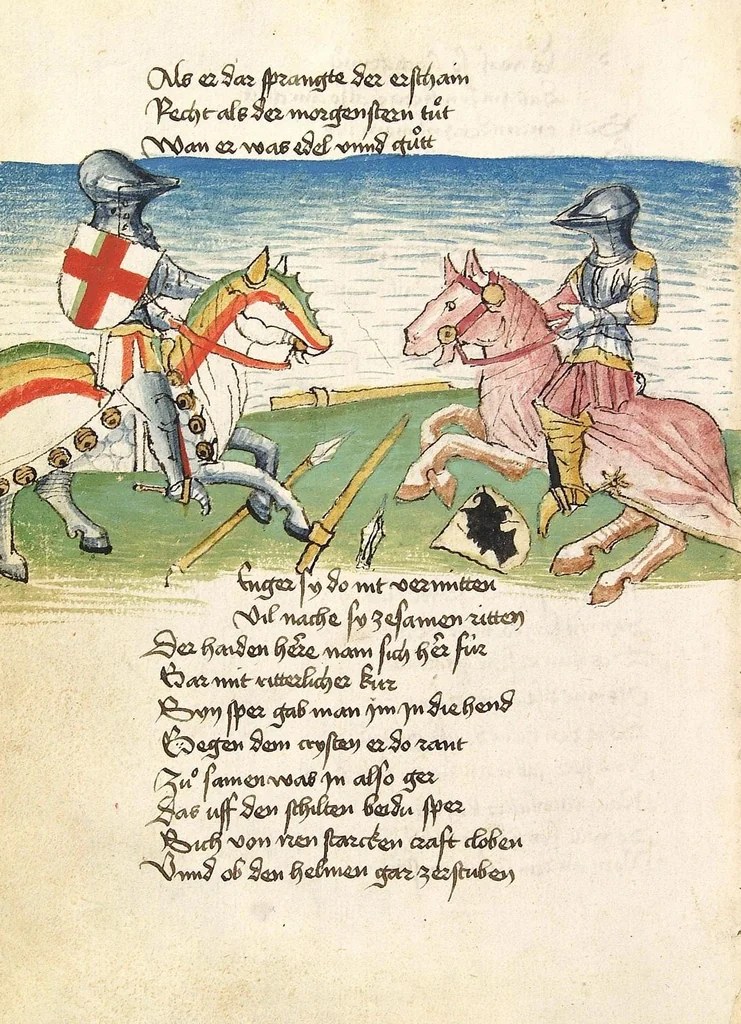 An illustration from Die Heidin, 1470, leaf 26